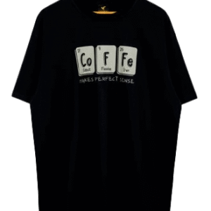 Graphite Black Crew Neck Oversized Tee